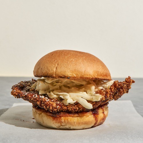 Spicy Korean Chicken Burger