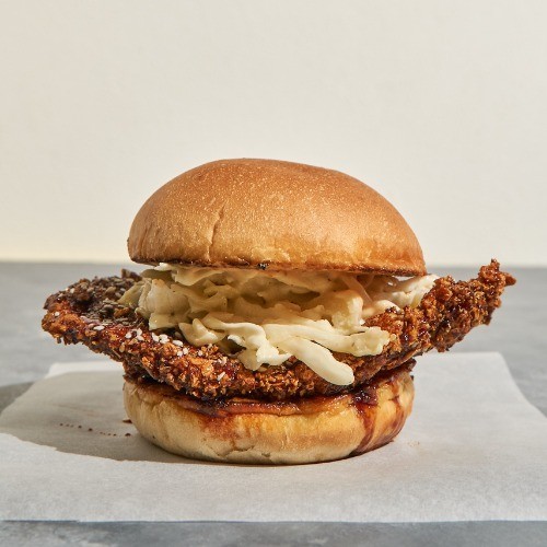 Spicy Korean Chicken Burger