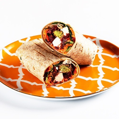 Humus Rainbow Wrap (Vegetarian)