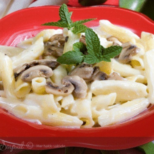 Mantarlı Kremalı Penne