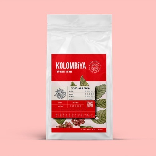 Kolombiya Yöresel Filtre Kahve Çekirdek (250 Gr)