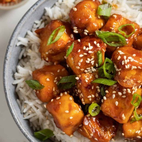 Teriyaki Tofu & Pilav (Vegan)