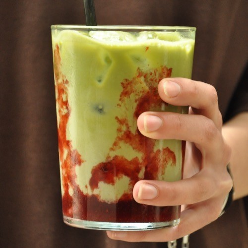 Iced Strawberry Matcha