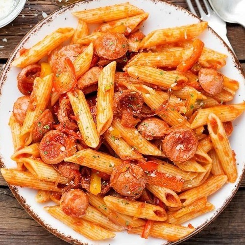 hot dog sosisli penne