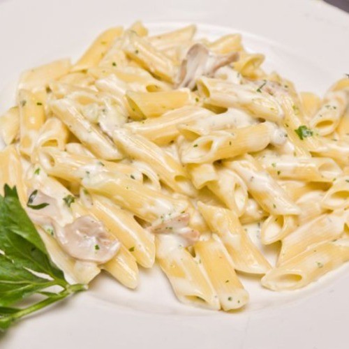 kremalı mantarlı penne